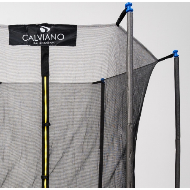 Батут "Calviano" (8 ft) SMILE с внутренней сеткой и лестницей. Диаметр - 252 см. Нагрузка - 120 кг.