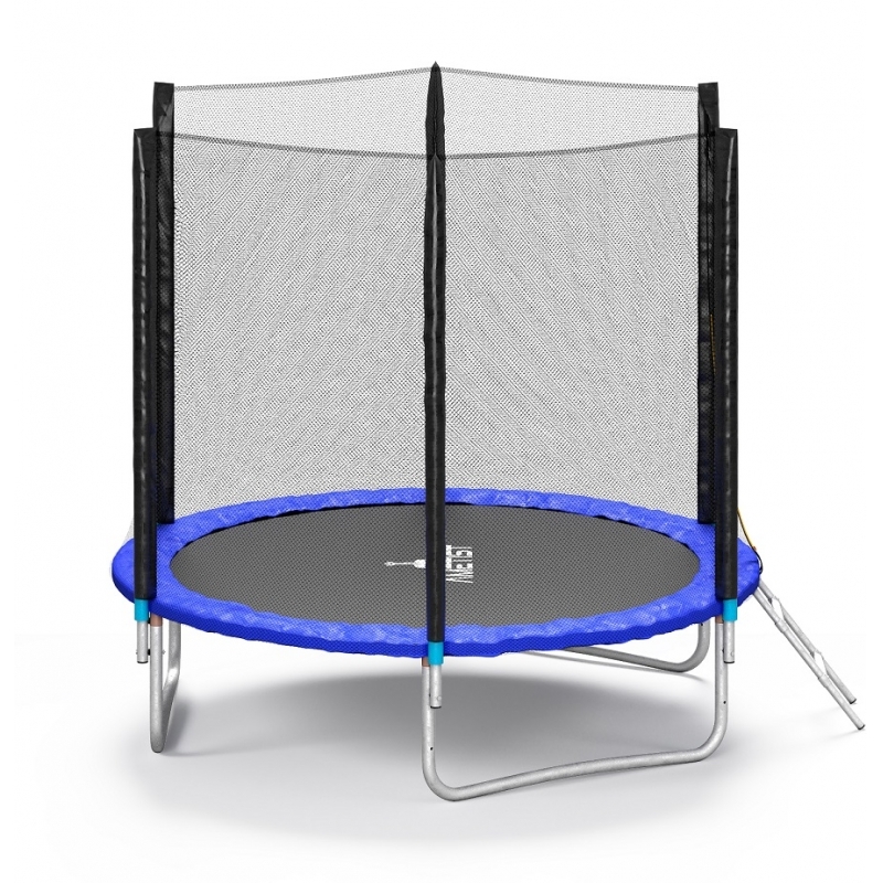 Батут "Ametist" (10 ft) BLUE с внешней сеткой и лестницей. Диаметр - 312 см. Нагрузка - 150 кг.