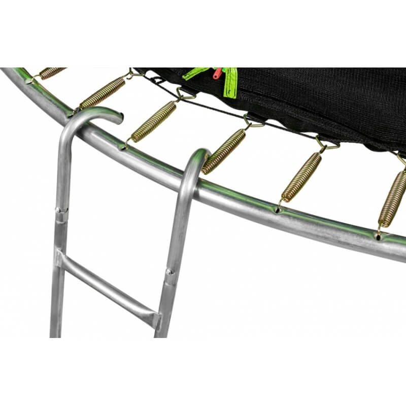 Батут "Alpin SKY Carbon" (10ft) с внутренней сеткой и лестницей. Диаметр - 312 см. Нагрузка - 150 кг.