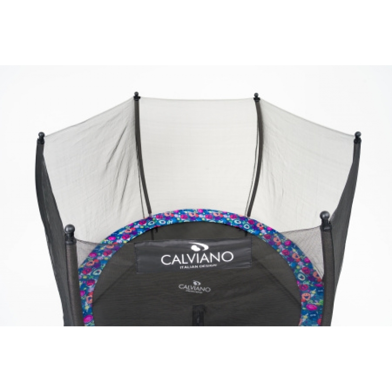 Батут "Calviano" (10ft) MASTER SMILE с внешней сеткой и лестницей. Диаметр - 312 см. Нагрузка - 150 кг.