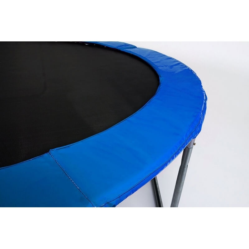 Батут "Atlas Sport" (13ft) Basic BLUE с внешней сеткой и лестницей. Диаметр - 404 см. Нагрузка - 180 кг.