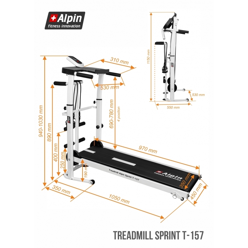 Беговая дорожка Alpin Sprint T-157 (90кг)