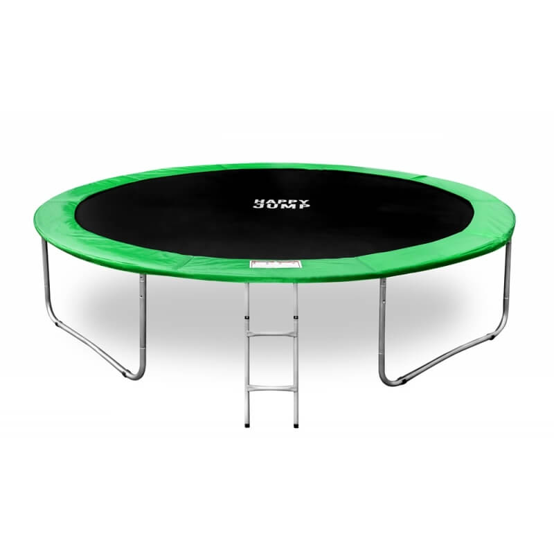 Батут "Happy Jump" (8ft) PRO с внешней сеткой и лестницей. Диаметр - 252 см. Нагрузка - 120 кг.