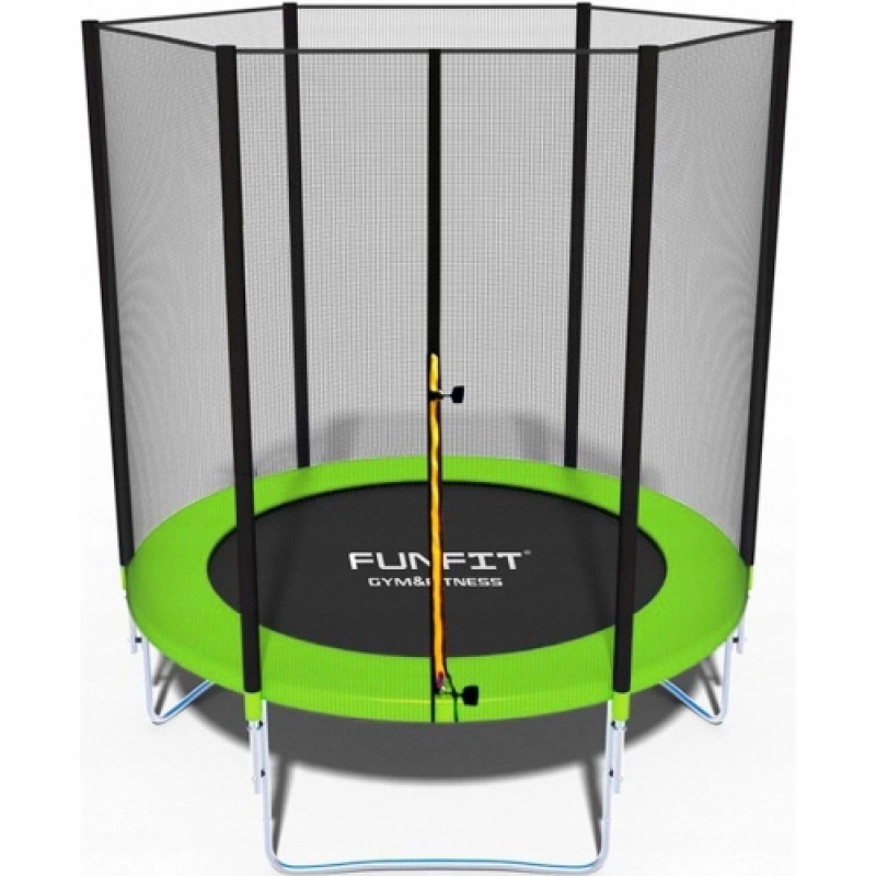 Батут Funfit BASIC (6FT) Green с защитной сеткой без лестницы. Диаметр - 183 см. Нагрузка - 120 кг.