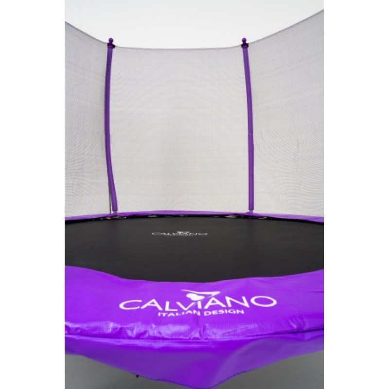 Батут "Calviano" (10ft) MASTER PURPLE с внешней сеткой и лестницей. Диаметр - 312 см. Нагрузка - 150 кг.