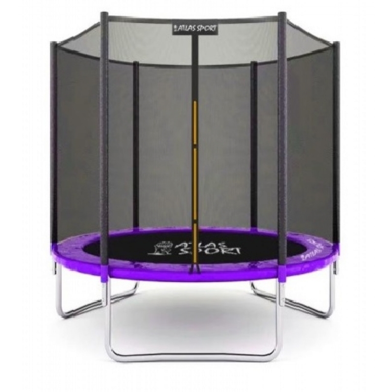 Батут "Atlas Sport" (6ft) PURPLE с внешней сеткой. Диаметр - 183 см. Нагрузка - 100 кг.