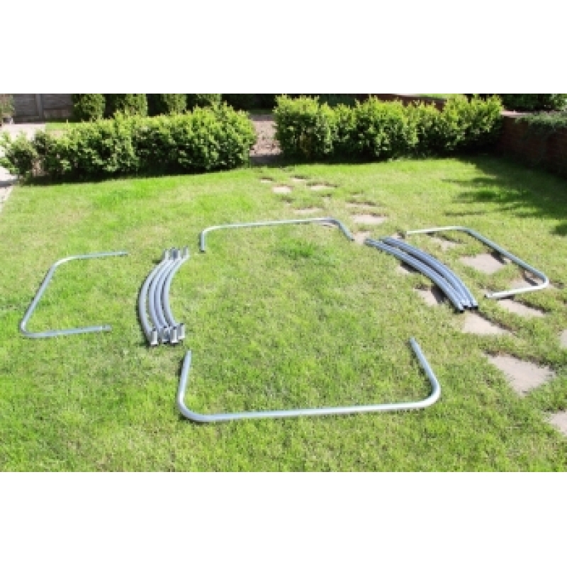 Батут "V2 Trampoline" Greenline (10ft) с внешней сеткой и лестницей (4 ноги). Диаметр - 312 см. Нагрузка - 180 кг.