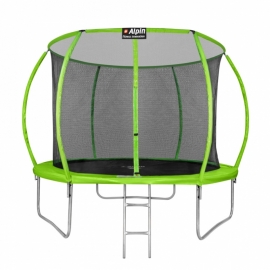 Батут "Alpin SKY Carbon" (12ft) с внутренней сеткой и лестницей (4 ноги). Диаметр - 374 см. Нагрузка - 150 кг.