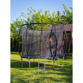 Батут SKYJUMP MASTER (8FT) с защитной сеткой и лестницей. Диаметр - 252 см. Нагрузка - 150 кг.