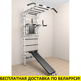 Шведская стенка + турник рукоход + брусья + скамья (SV Sport 524)