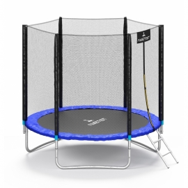 Батут "Ametist" (10 ft) BLUE с внешней сеткой и лестницей. Диаметр - 312 см. Нагрузка - 150 кг.