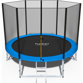 Батут Funfit PRO (УСИЛЕННЫЙ) (8FT) с защитной сеткой и лестницей. Диаметр - 252 см. Нагрузка - 150 кг.