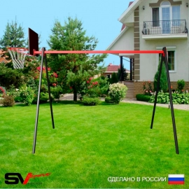 Уличные качели Sv Sport рама 3,0м + щит баскет. (УК160К)
