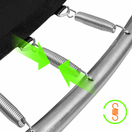 Батут "Alpin" (12ft) с внешней сеткой и лестницей (4 усиленные ноги). Диаметр - 374 см. Нагрузка - 150 кг.