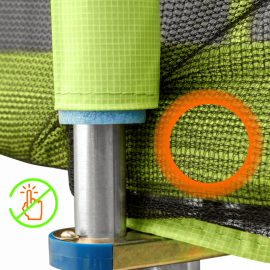 Батут "Alpin" (12ft) с внешней сеткой и лестницей (4 усиленные ноги). Диаметр - 374 см. Нагрузка - 150 кг.