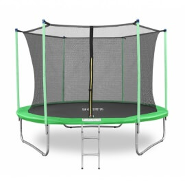 Батут "Happy Jump" (10ft-i) PRO с внутренней сеткой и лестницей. Диаметр - 312 см. Нагрузка - 150 кг.