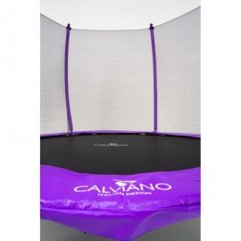 Батут "Calviano" (8ft) MASTER PURPLE с внешней сеткой и лестницей. Диаметр - 252 см. Нагрузка - 120 кг.