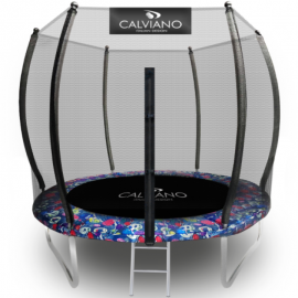 Батут "Calviano" (10ft) MASTER SMILE с внешней сеткой и лестницей. Диаметр - 312 см. Нагрузка - 150 кг.