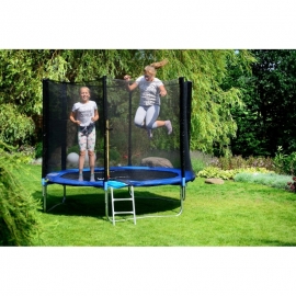Батут "FunFit" (10 ft) с внешней сеткой и лестницей. Диаметр - 312 см. Нагрузка - 100 кг.