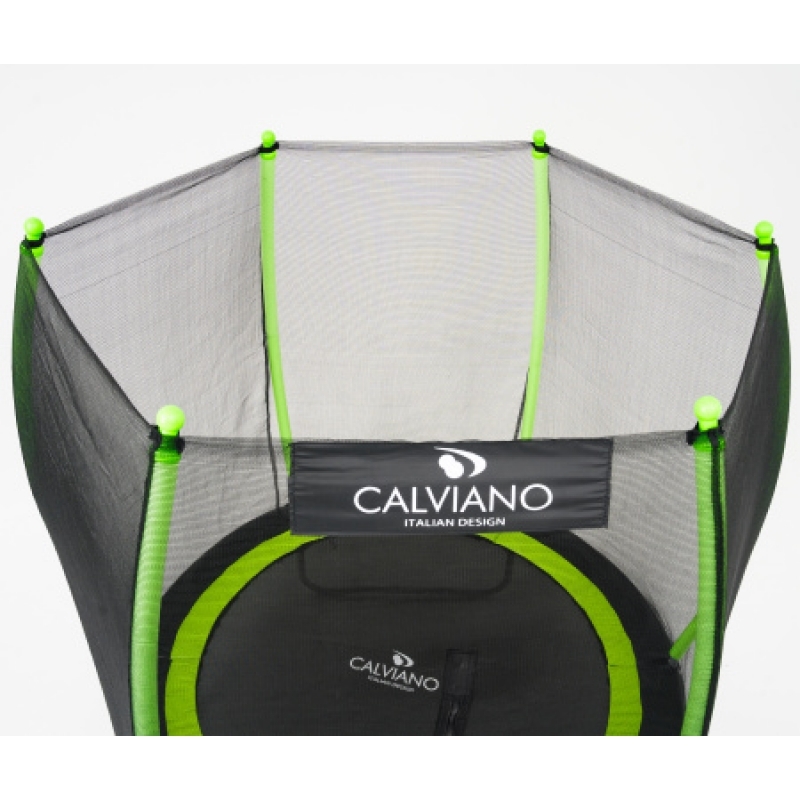 Батут "Calviano" (6 ft) MASTER GREEN с внешней сеткой. Диаметр - 183 см. Нагрузка - 100 кг.