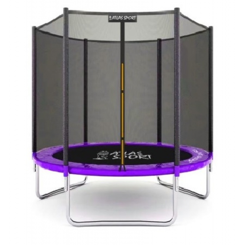Батут "Atlas Sport" (6ft) PURPLE с внешней сеткой. Диаметр - 183 см. Нагрузка - 100 кг.